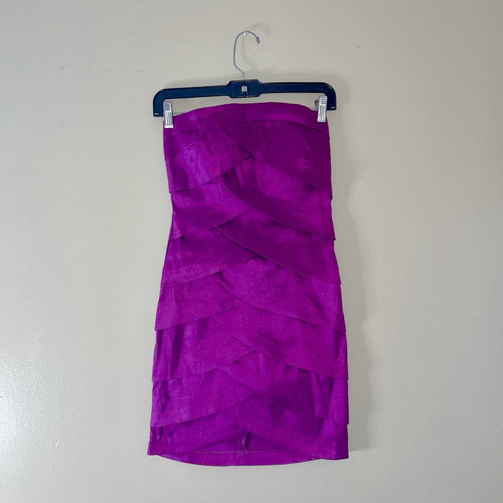 Strapless Purple Mini Dress - Forever 21 - Small